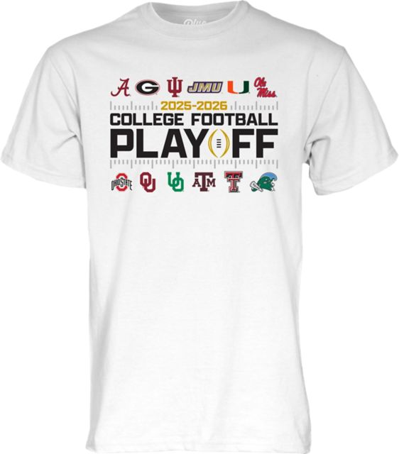 James Madison University Dukes Football 2025 College Football Playoffs 12 Team Short Sleeve T-Shirt