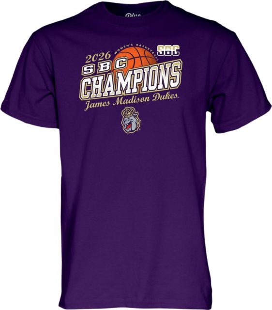 James Madison University Women's Basketball 2026 Sun Belt Tournament Champions Short Sleeve T-Shirt