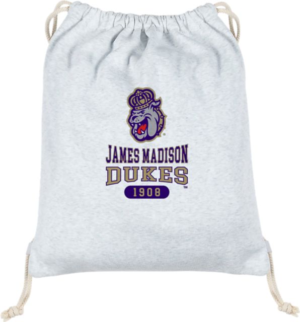 James Madison University Dukes Sweatshirt Drawstring Bag