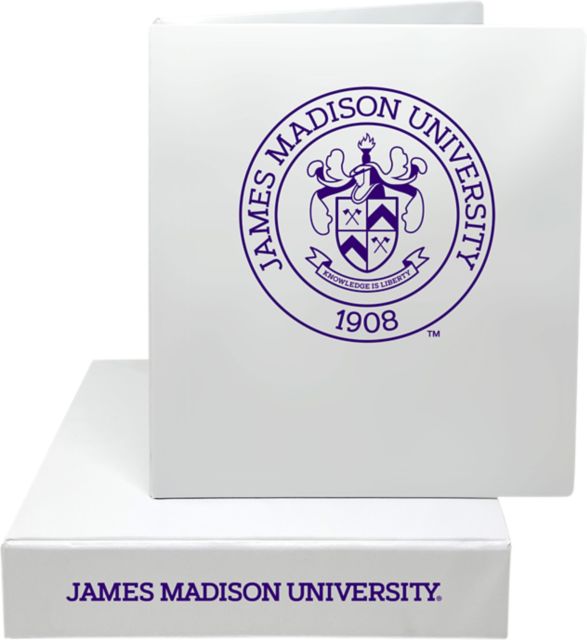James Madison University 2'' Vinyl Binder