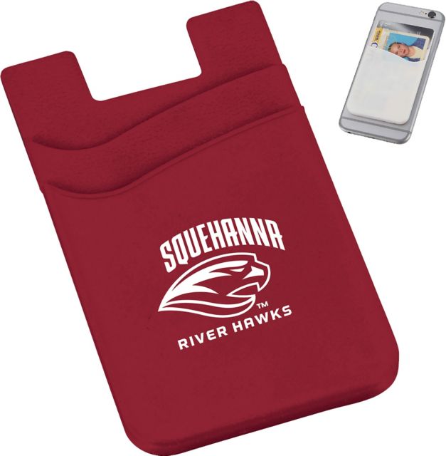 Susquehanna University River Hawks Silicone Card Wallet