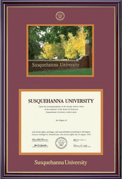 Double Mat Windsor Diploma and Photo Frame