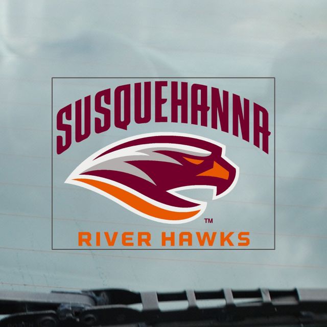 Susquehanna University Riverhawks Cling Decal