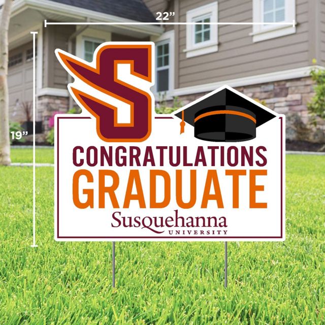 Susquehanna University Grad Lawn Sign