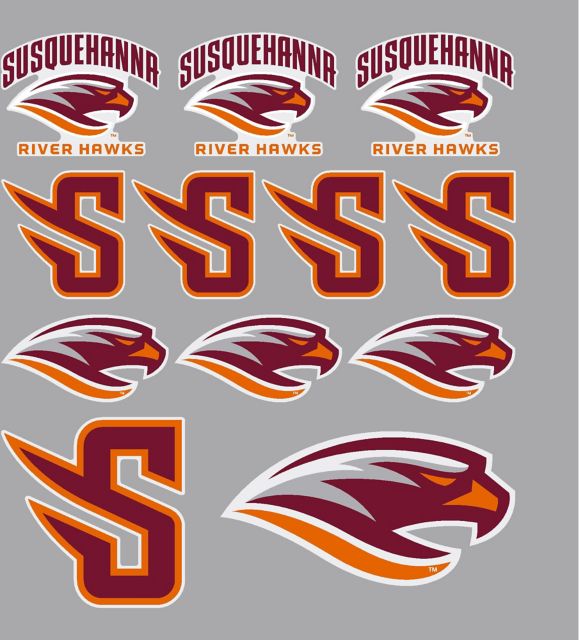 Susquehanna University River Hawks Sticker Sheet