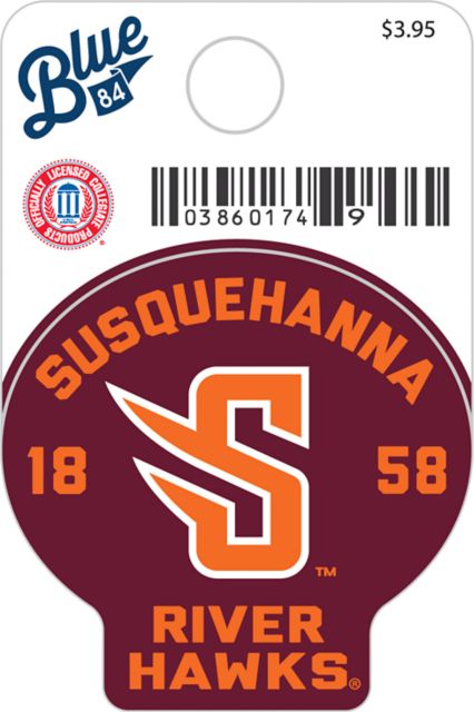 Susquehanna University River Hawks Mini Sticker