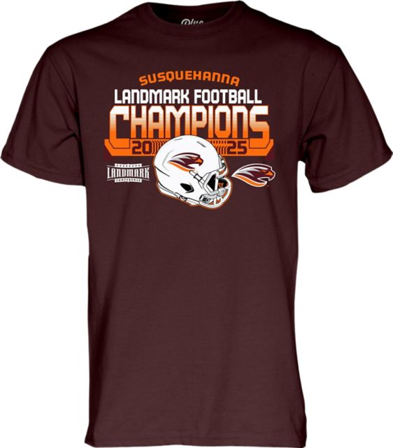 Susquehanna University Football 2025 Landmark Champions Short Sleeve T-Shirt