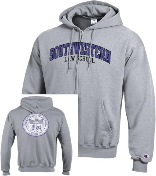 Southwestern Law School Full Zip Hooded Sweatshirt