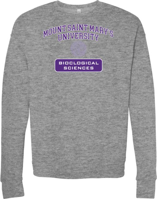 Mount Saint Marys Bella + Canvas Fleece Crew MSMU Biological Sciences - ONLINE ONLY
