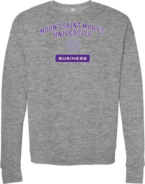 Mount Saint Marys Bella + Canvas Fleece Crew MSMU Business - ONLINE ONLY
