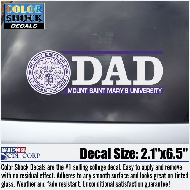 Mount Saint Mary's University Dad Decal