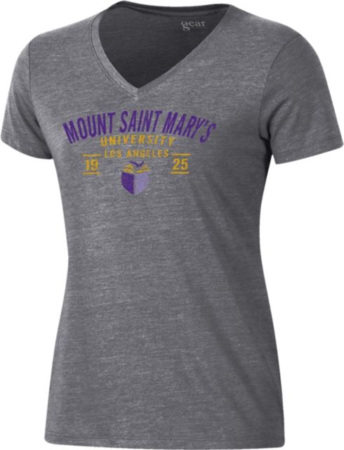 Mount Saint Mary's University Women's V-Neck Short Sleeve T-Shirt