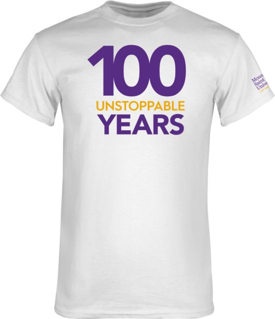 Mount Saint Mary's University 100 Unstoppable Years T-Shirt