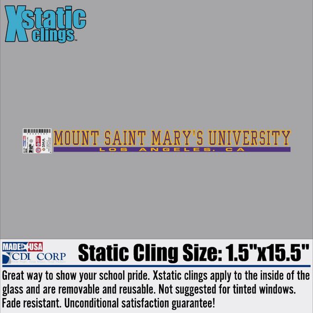 Mount Saint Mary's University Strip Decal