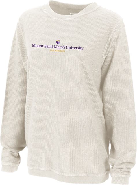 Mount Saint Mary's University Women's Corduroy Crewneck Sweatshirt