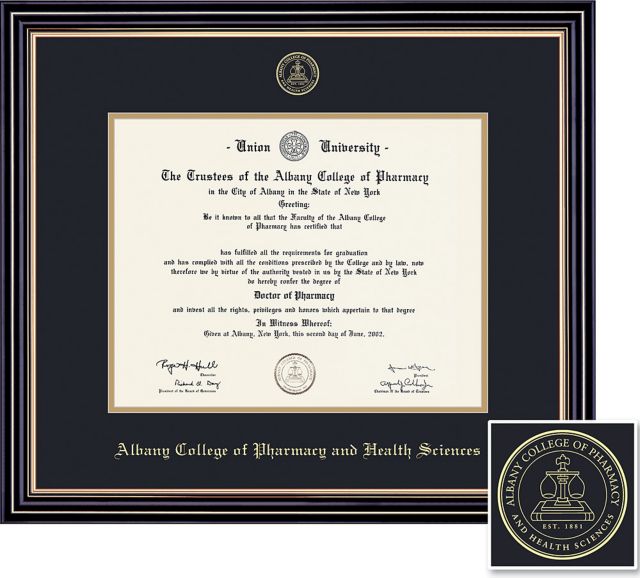 Albany College of Pharmacy 11'' x 14'' Prestige Diploma Frame