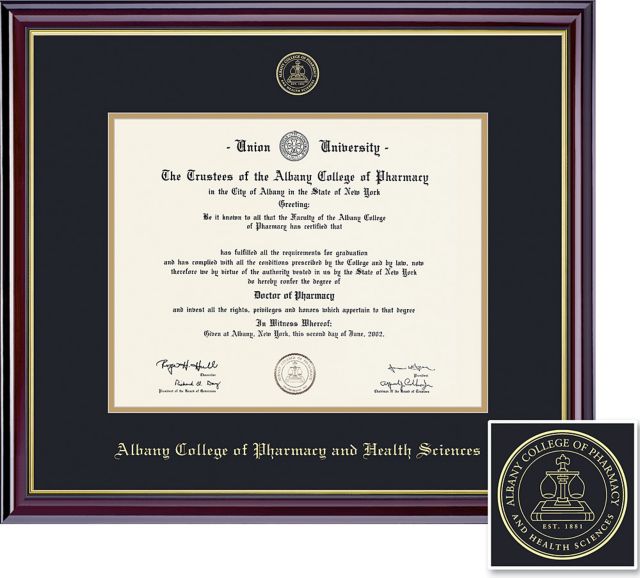Albany College of Pharmacy and Health Sciences 11 x 14 Windsor Diploma Frame