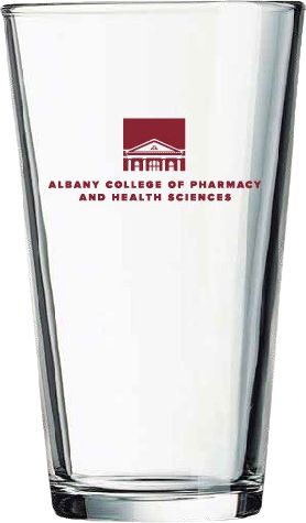Albany College of Pharmacy 16 oz. Drink Glass