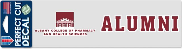 Albany College of Pharmacy Alumni 3'' x 10'' Perfect Cut Decal