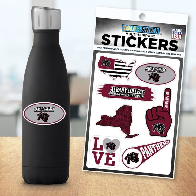 Albany College of Pharmacy Panthers 7.5'' x 7.5'' Sticker Sheet