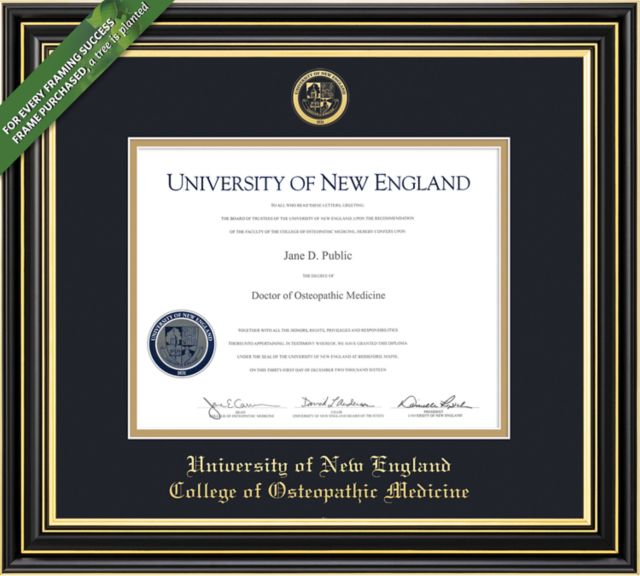 University of New England 14" x 18" Prestige Diploma Frame