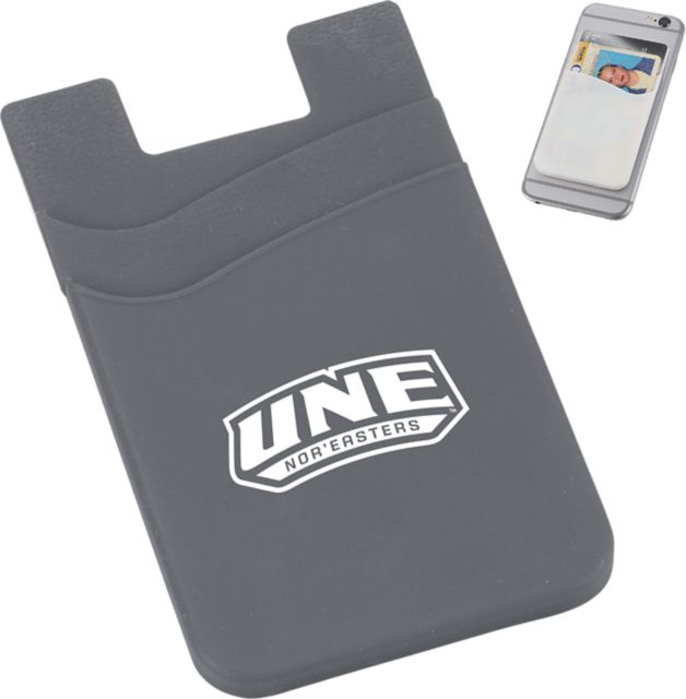 University of New England Silicone Card Wallet