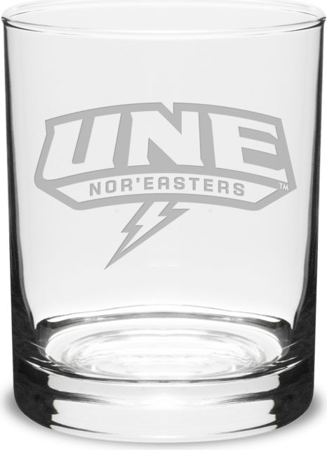 University of New England Nor'Easters 16 oz. Glass