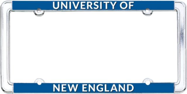 University of New England Thin Dome License Plate Frame