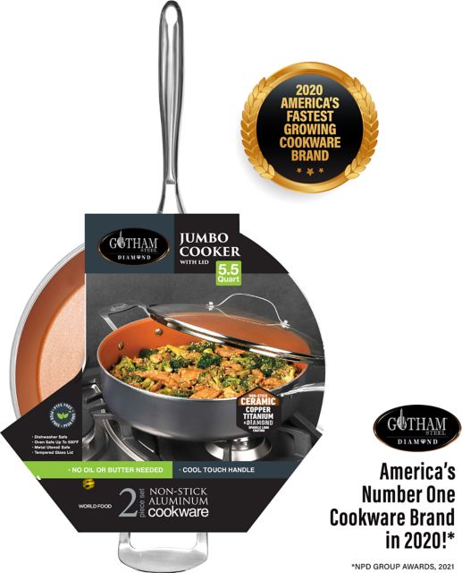 5.5QT Coppr Jumbo Cooker w/Lid