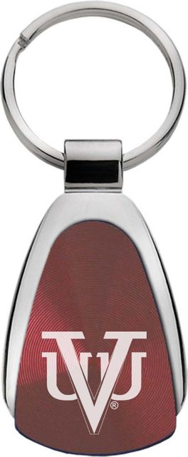 Virginia Union University Teardrop Keychain