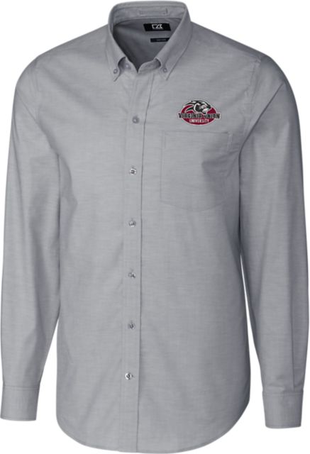 Virginia Union University Woven Long Sleeve Polo