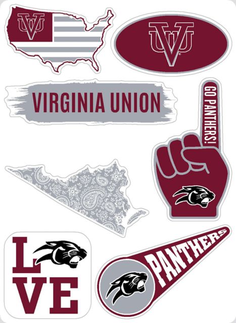 Virginia Union University 7.5'' x 7.5'' Sticker Sheet