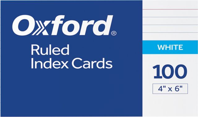 4x6 Ruled Index Cards from School Specialty