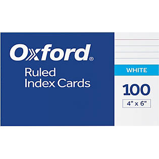 Indexcard 4x6 100ct Ruled | Oxford