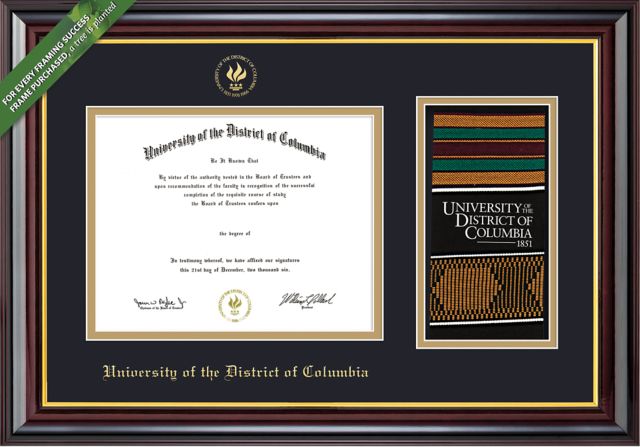 Framing Success Windsor 8.5 x 11 BA/MA/PhD Diploma and Stole Cut-out with Double mat - ONLINE ONLY