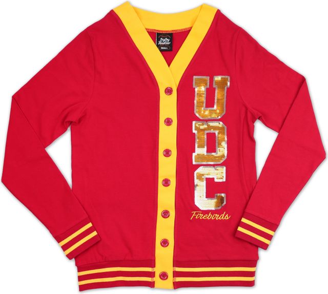 University of District of Columbia Women's Sequin Patch Cardigan