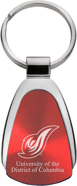 University of District of Columbia Teardrop Keychain