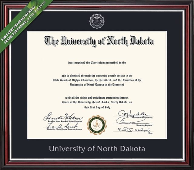University of North Dakota 8.5" x 11" Scholastic Diploma Frame