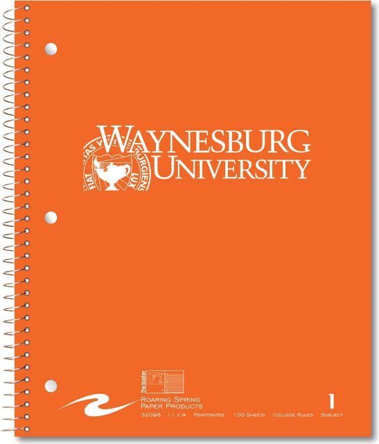 Waynesburg University Notebook 100-Sheet