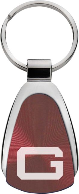 Guilford College Teardrop Keychain