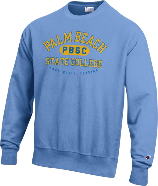 Palm Beach State College Reverse Weave Crewneck