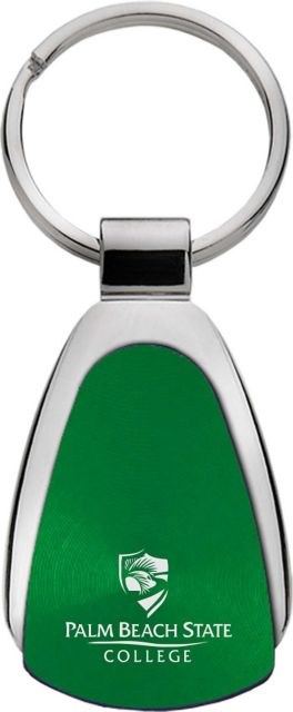 Palm Beach State College Teardrop Keychain