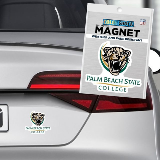 Palm Beach State College Panthers 4" x 4" Magnet