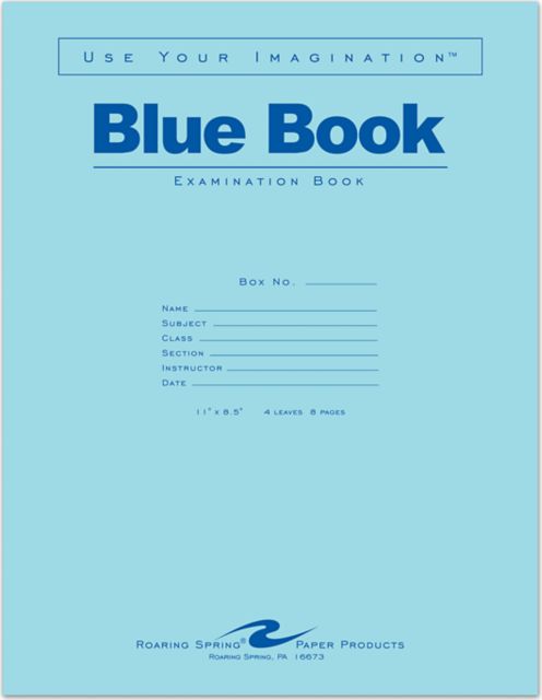BLUE BK 11x8.5" 4SH/8PG