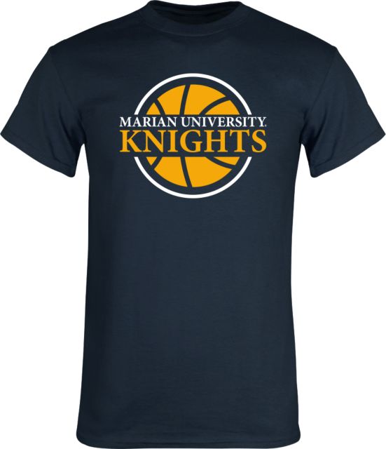 Marian University T-Shirt University Knights Basketball Minimalist Ball - ONLINE ONLY