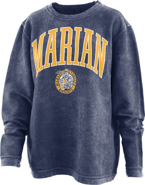 Marian University Women's Corded Crewneck Sweatshirt