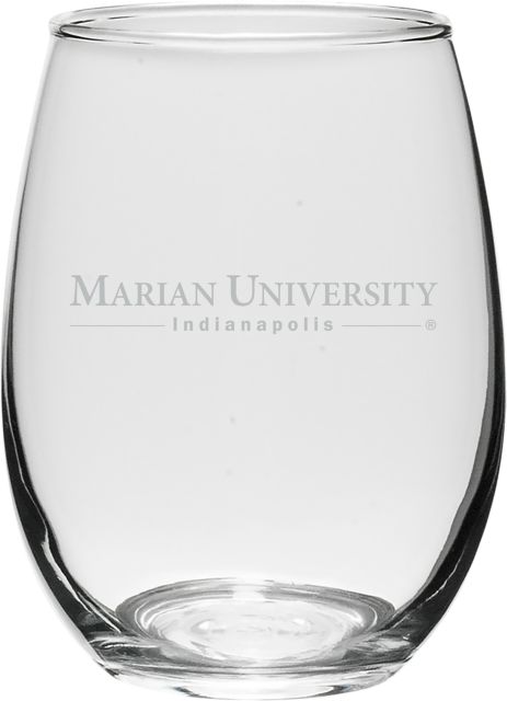 Marian University 21 oz. Wine Glass