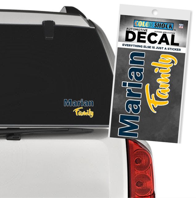 Marian University Family Decal
