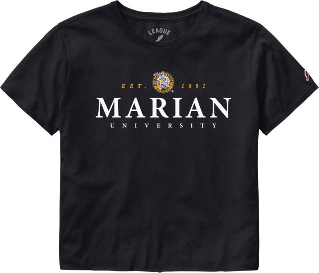 Marian University Knights Women's Crop Short Sleeve T-Shirt