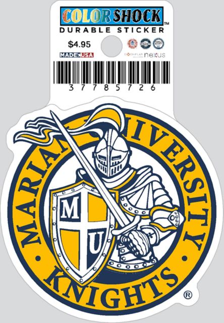 Marian University Knights Durable Sticker
